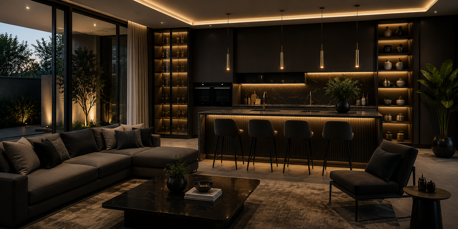 Luxury modular kitchen by AquaTech Modular's